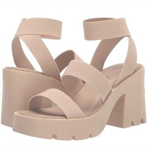 Steve Madden Cream Platform Sandals